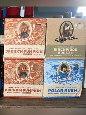 Dr. Squatch Men's Variety Pack - x2 Pumpkin, Birchwood breeze, polar rush